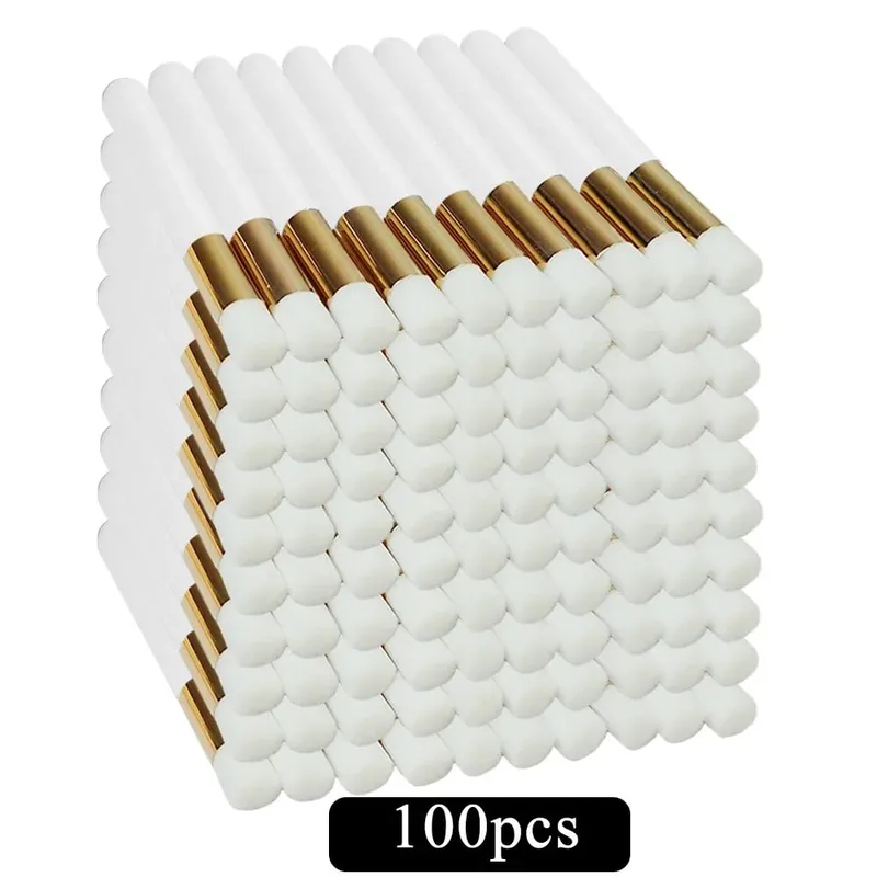 50/100 pçs escovas de limpeza de cílios para extensões de cílios glitter lash shampoo escovas nariz poros limpeza ferramentas de maquiagem