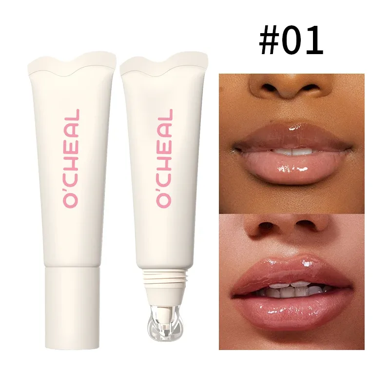 Crystal Glaze Lip Gloss Moisturizing Plumping Lip Oil Shiny Hydrating Lip Care Tinted Lip Balm Daily Lip Makeup Cosmetics