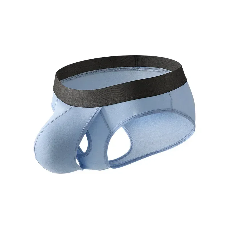 Cuecas modais masculinas, design de bolsa dupla separada, roupa íntima ultrafina e respirável de alta elasticidade, uso diário confortável