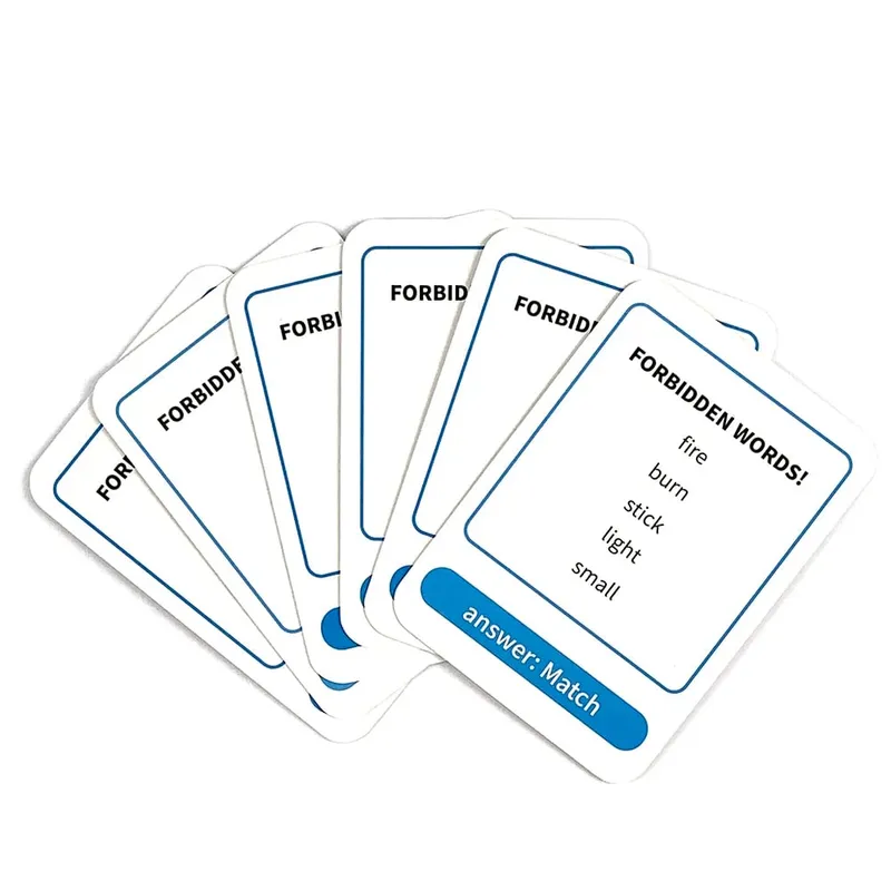 Say It Lose It Banned Words Guessing Card Game Cartoon Cat Design Family Party Interactive Board Game Holiday Entertainment Game