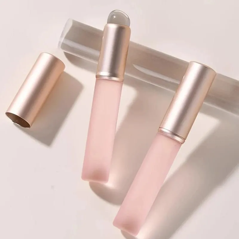 Silicone Round Head Soft Lip Brush Pro Lipstick Application Smudge Brush Girls Women Cosmetic Tools Make Up Brushes