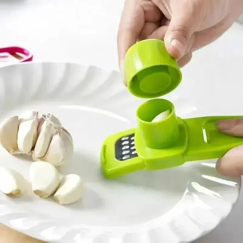 1 pçs mini moedor de alho imprensa alho cozinha gengibre alho mash cortador manual alho esmagamento verde cozinha gadgets acessórios — image 2