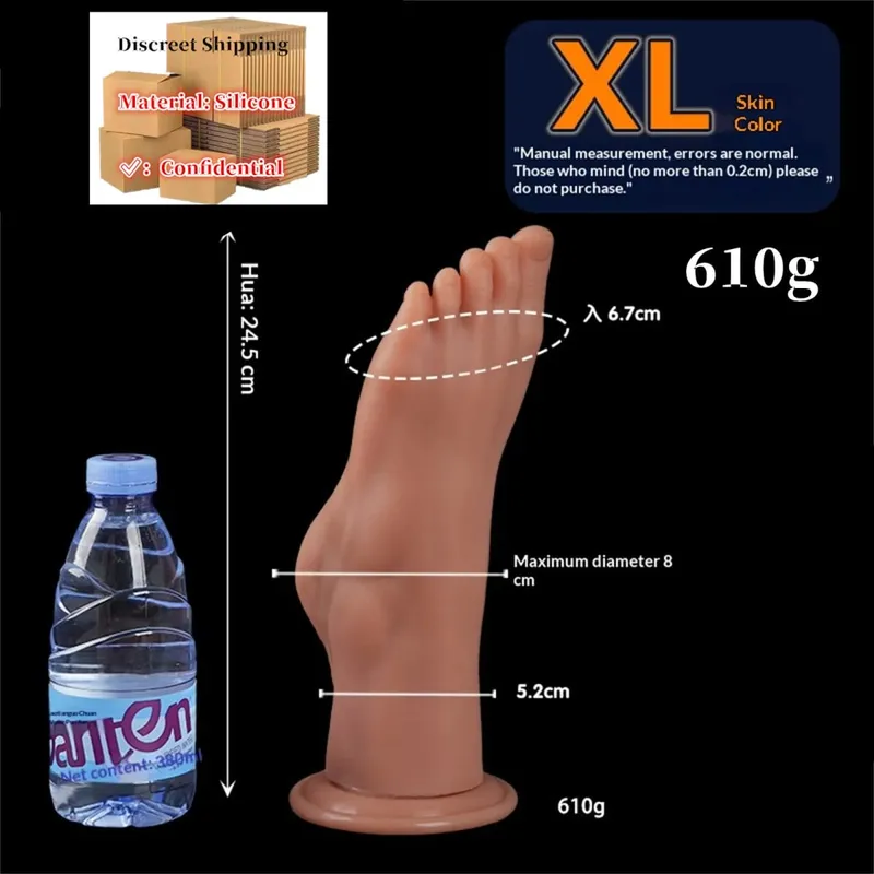 Pés estilo anal plug grande silicone bunda buttplug profundo masturbador vibrador dilatador estimulador anal vibrador adulto brinquedo sexual para mulher 성인용품