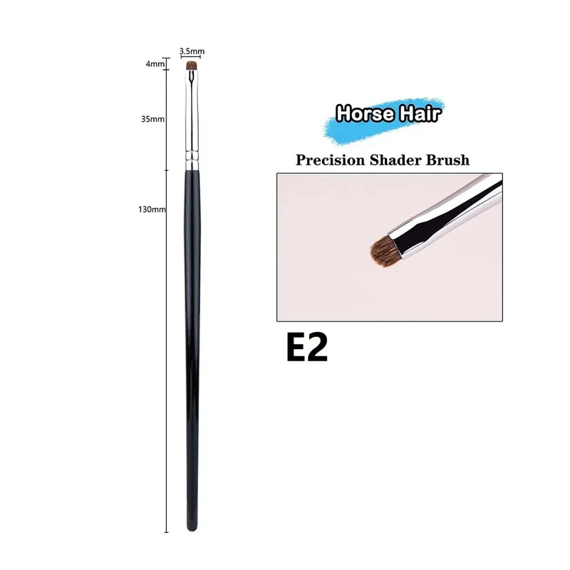 Small Smoky Liner Makeup Brushes Eyeliner Smudge Brush Precision Smudge Makeup Brush Horse Hair Eyeshadow Smudge Brush — image 18