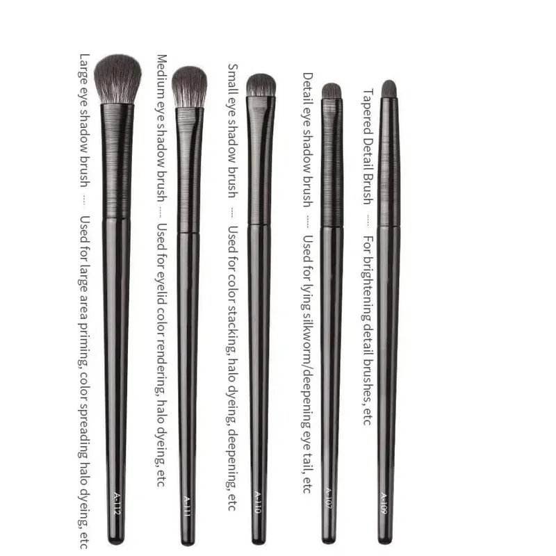 Conjunto de pincéis profissionais para sombra, 5/6 peças, contorno macio, delineador, sobrancelha, pincéis de maquiagem para mulheres, kit de ferramentas de beleza cosmética