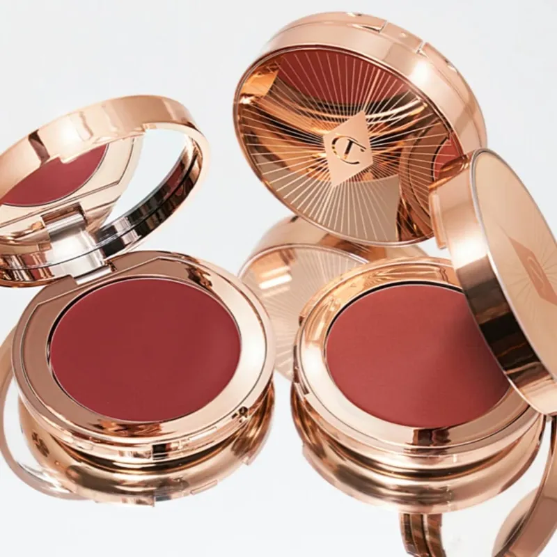 Charlotte Tilbury CT Blush Set Blush Liquid Blush Cushion Pen Two-color Highlights 4-Colors Blush Platte Makeup Cosmetic Beauty