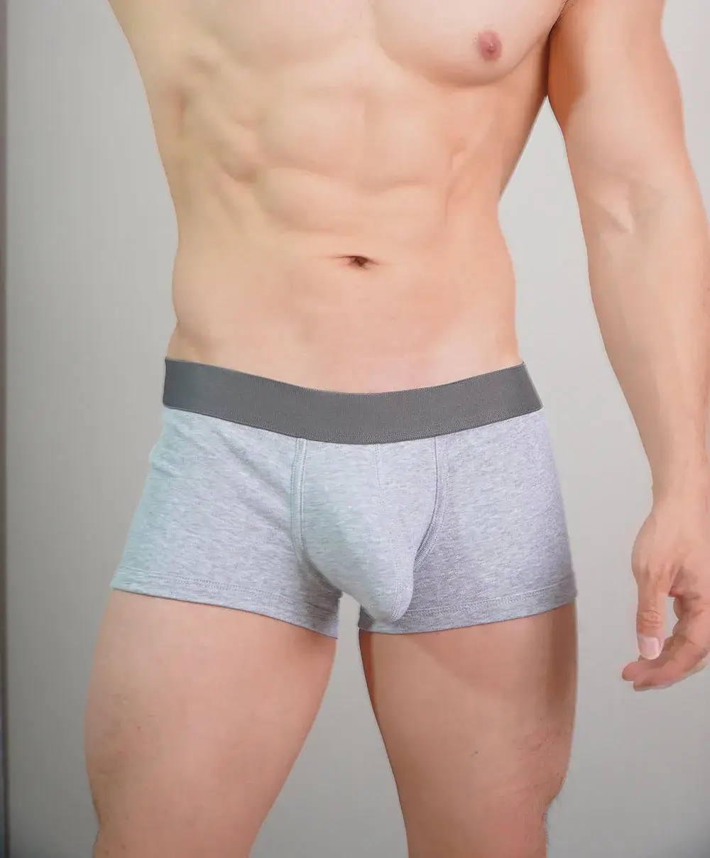 Cuecas boxer masculinas de algodão com bolsos grandes, cuecas sexy masculinas confortáveis ​​e mais vendidas.