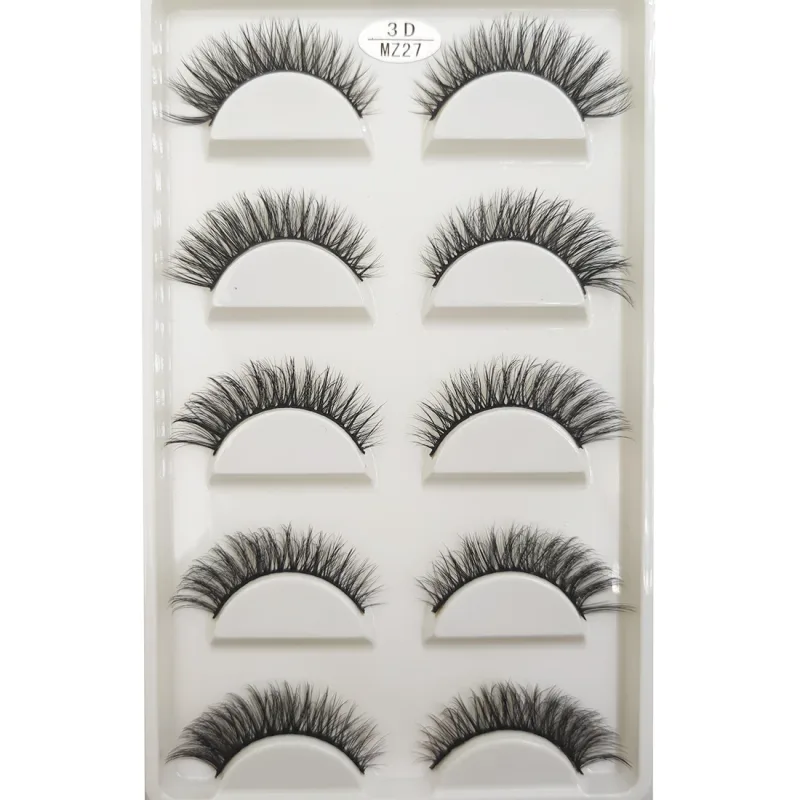 Novo 28 estilos 5 pares de cílios postiços de vison natural maquiagem extensão de cílios falsos cílios postiços maquiagem beleza cilios