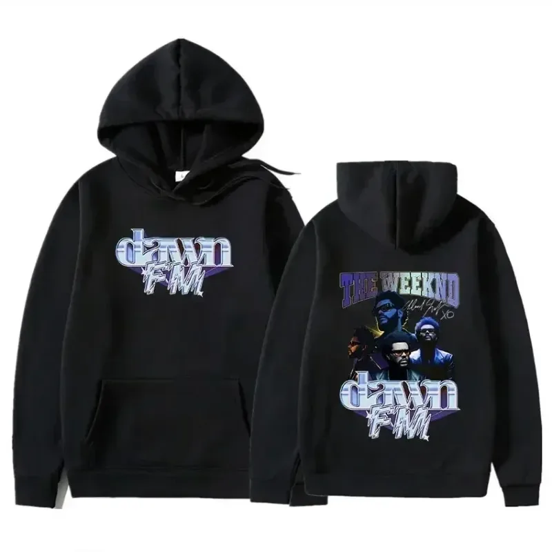 Retro The Weeknd Graphic Hoodie After Hours Til Dawn Oversized Sweatshirt Men's Women's Hip Hop Rock Hoodies Harajuku Streetwear