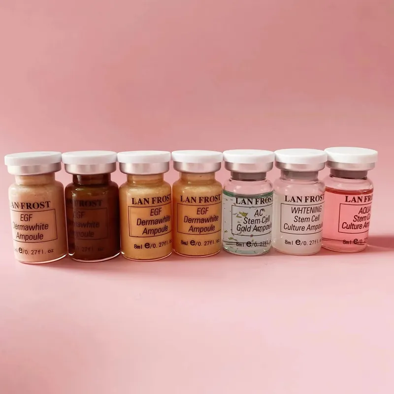 Coreia 8ml bb creme brilho soro starter kit ampola essência kit de longa duração hidratante corretivo ácido hialurônico essência