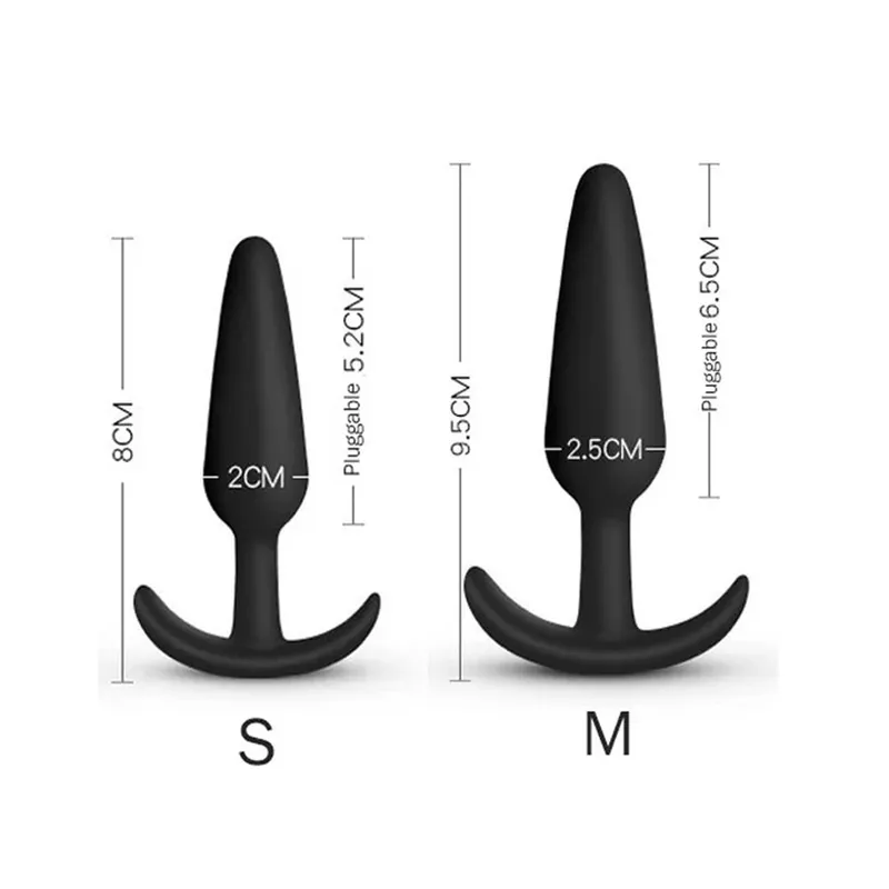 T Shape Anal Plug 3 Sizes Soft Silicone Butt Plug Stimulator Anal Sex Toys Prostate Massager Dildo For Women Men Adult Sex Toys