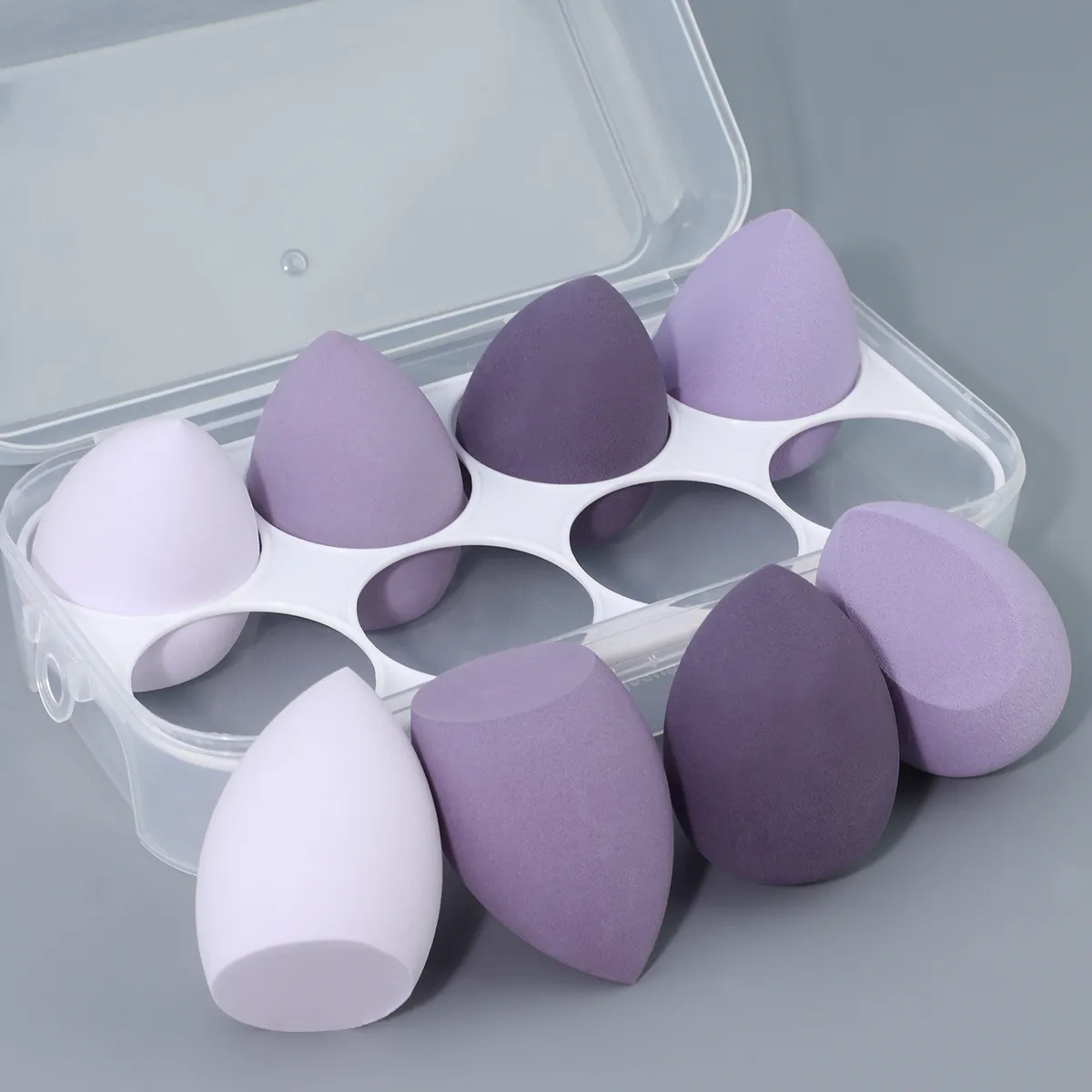 4/8 pçs cosméticos puff maquiagem esponja liquidificador beleza ovo macio fundação esponjas pó puff feminino compõem acessórios ferramentas de beleza