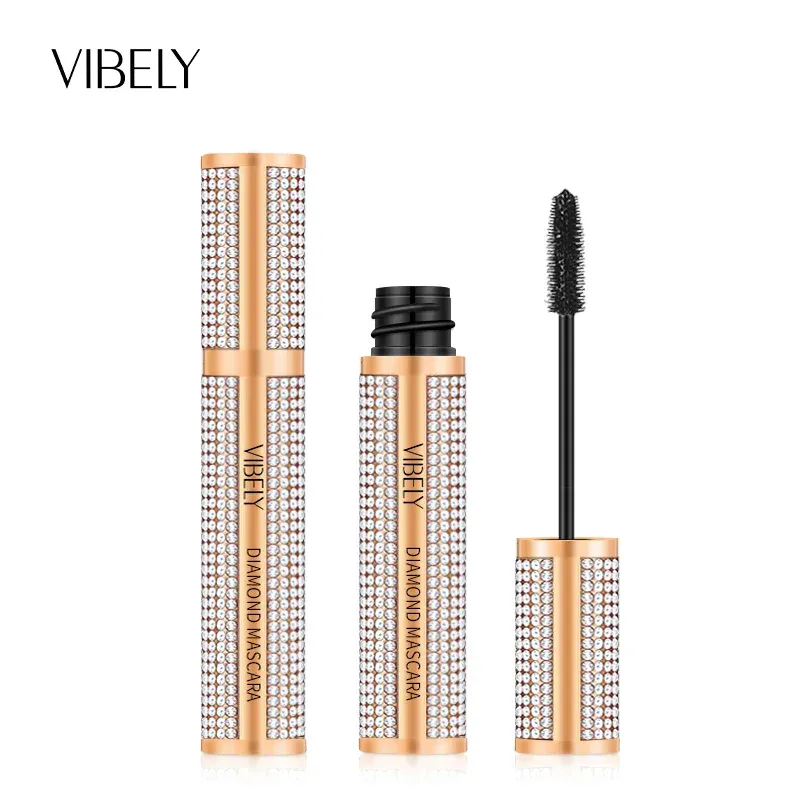 Diamond 4D Mascara Silk Fiber Waterproof Long Eyelash Extension Lengthening Thick Black Mascara Eye Makeup Products Cosmetics — image 6