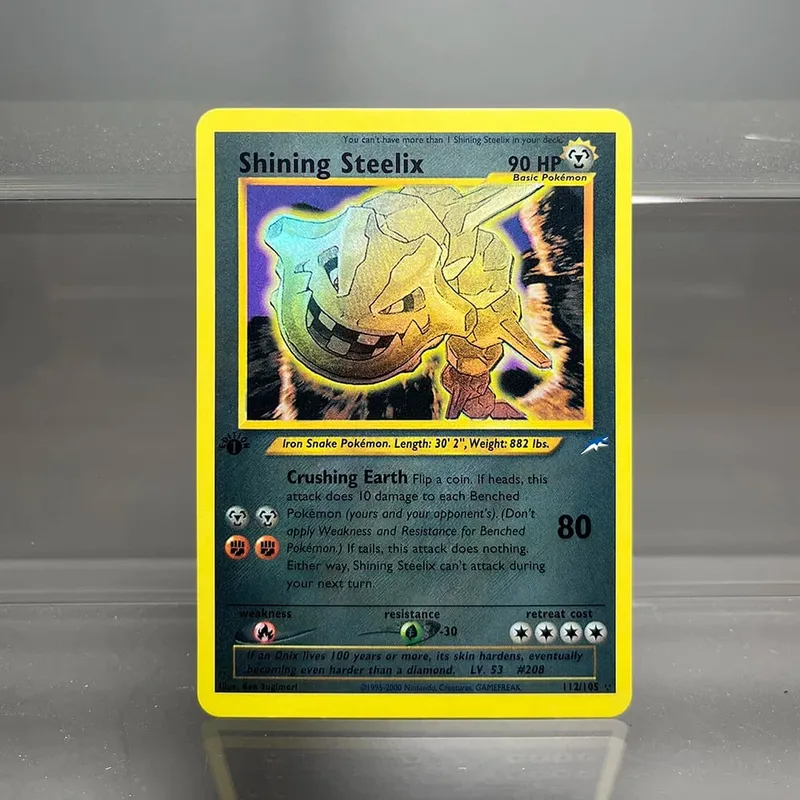 Neo destino charizard ptcg cartão de coleção única 1ª edição 1996 tyranitar gengar cartão pkm cartões proxy brinquedos presentes