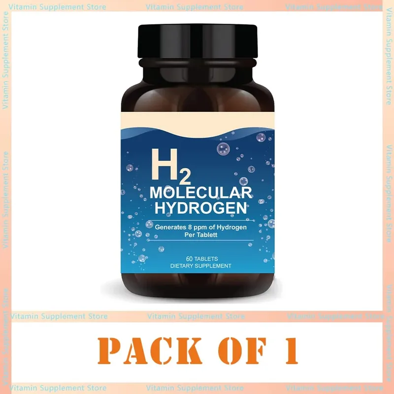H2 Molecular Hydrogen Water Tablets Hydrogen & Magnesium Supplement Support Energy Production Recovery Cognitive Function