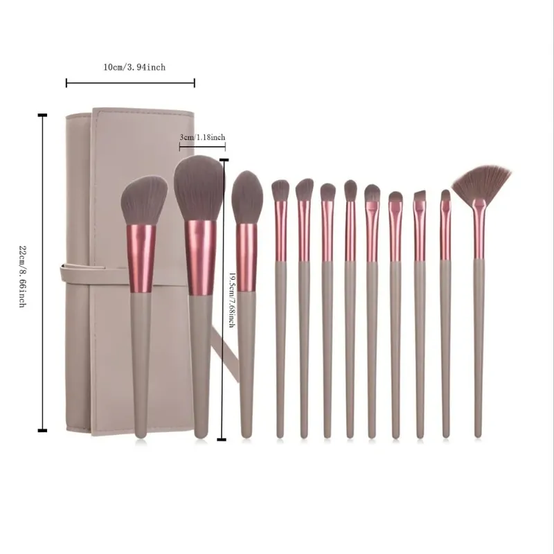 1-14 pçs pincéis de maquiagem conjunto de ferramentas compõem kits de ferramentas de escova para sombra delineador cosméticos pincéis maquiagem macia pele-amigável