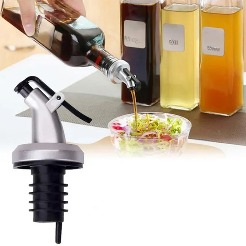 Garrafa dispensadora de azeite com tampa de vinho à prova de vazamento projetada para despejar bico de vinagre, molho de vinho ou salada, dispensador de garrafa de molho