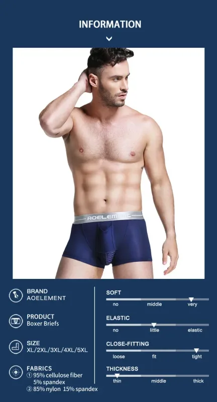 Bala roupa interior separada masculina ventilada verão cuecas secas saco de seda gelo boxers saudáveis