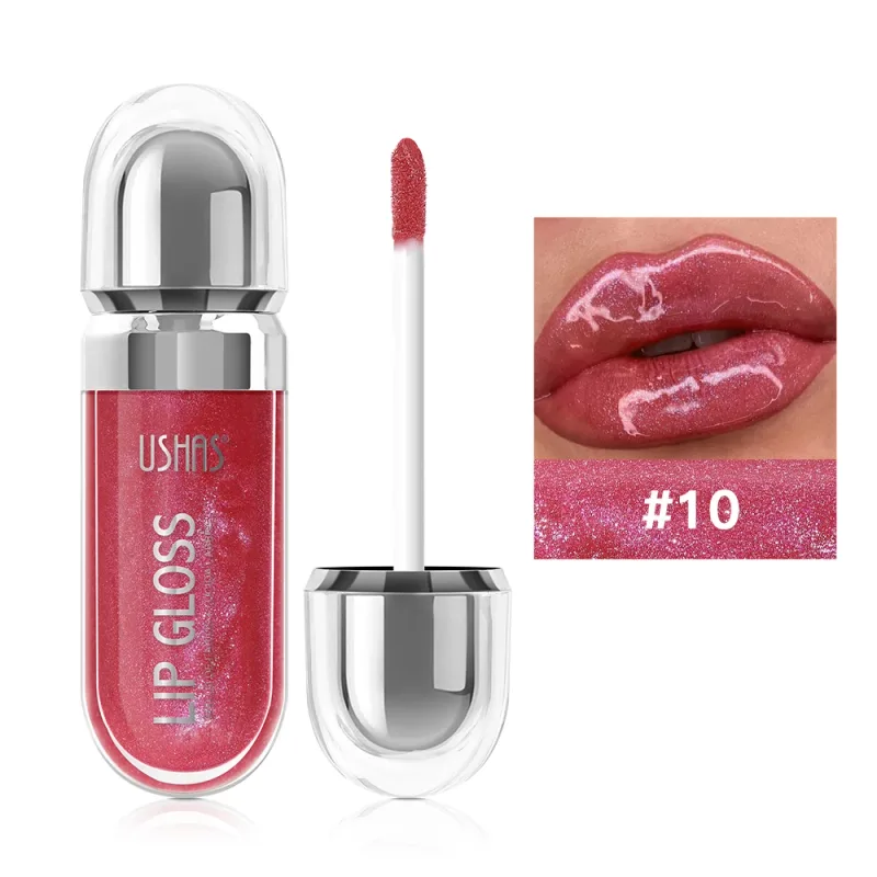 Shimmer Lip Gloss 12 Shades Glass High Shine Non-Sticky Moisturizing Long Lasting Plumping Lip Makeup — image 16