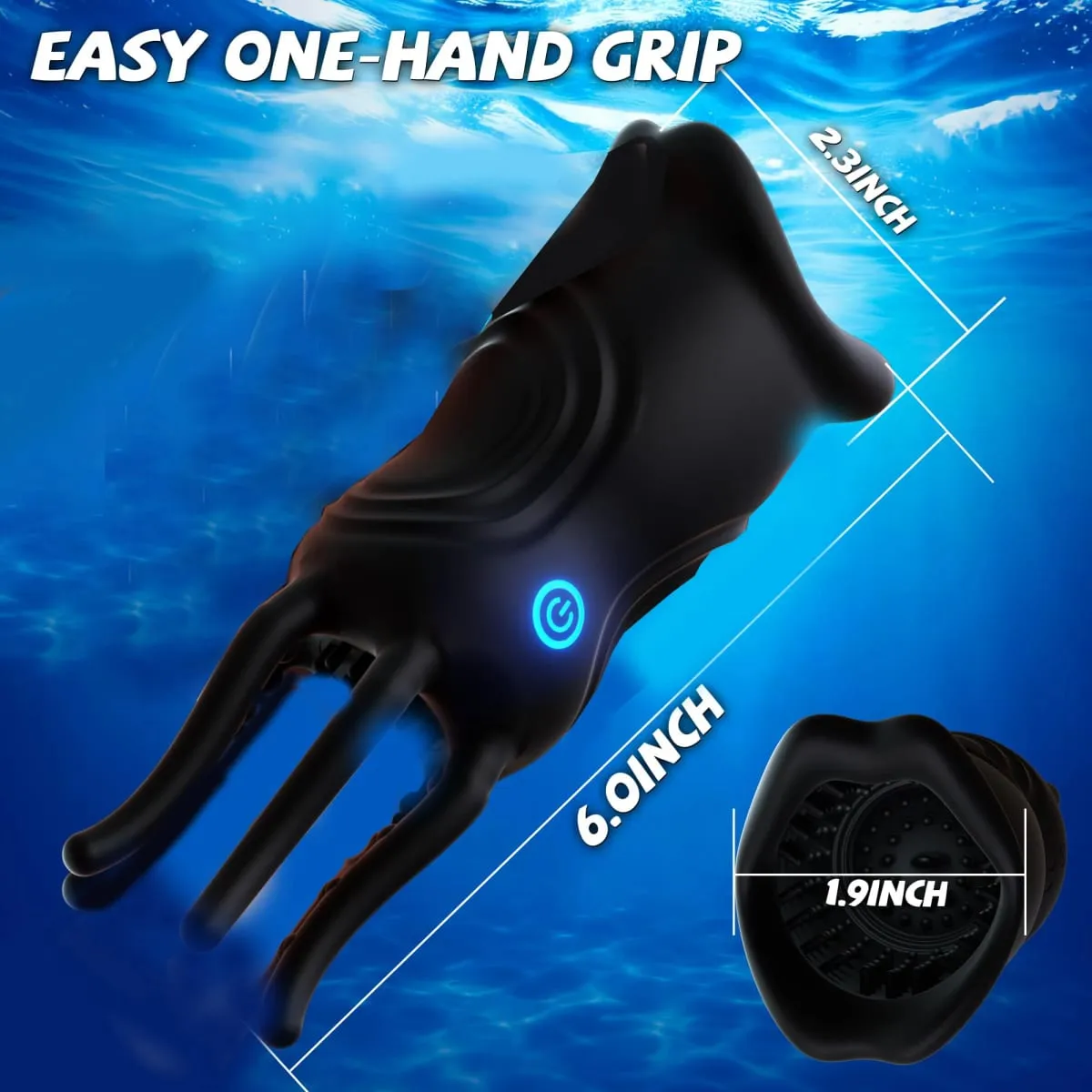 Pênis vibrador masculino masturbador realista lábios & tentáculo estimulação Stroker 360 ° Boquete pênis trainer brinquedo sexual para homem
