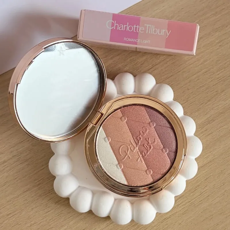 Charlotte Tilbury PILLOW TALK Series Soft Heart Double Color Powder Blusher Color Plate Hot Color Code First Love Sex on Fire