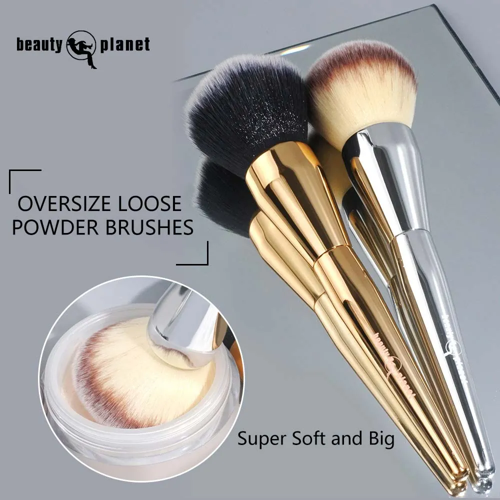 Universal oversize fofo pó solto fundação pincéis pincel de maquiagem luxo diário compõem cosméticos ferramentas de maquiagem de alta qualidade