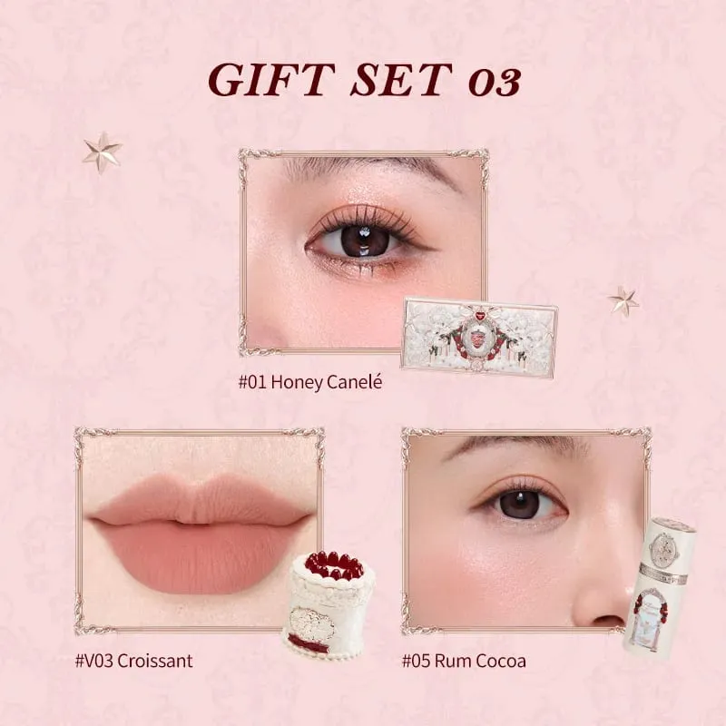 花知道草莓丘比特系列彩妝禮盒含彩妝盤+蛋糕唇霜+腮紅液