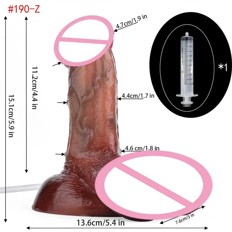 Pênis realista de silicone, ejaculação, grande vibrador realista com ventosa, toque de pele, brinquedos sexuais anais para mulheres