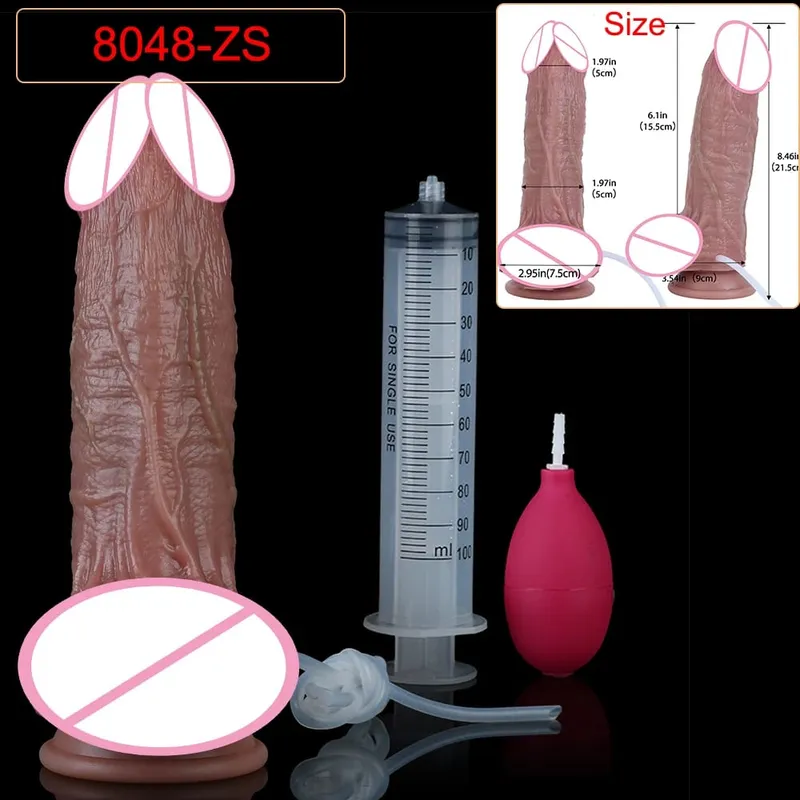 Veias profundas ultra esguichando vibrador silicone pele toque longo ejaculação butt plug para homens mulheres g-ponto estimular 18 + brinquedos sexuais