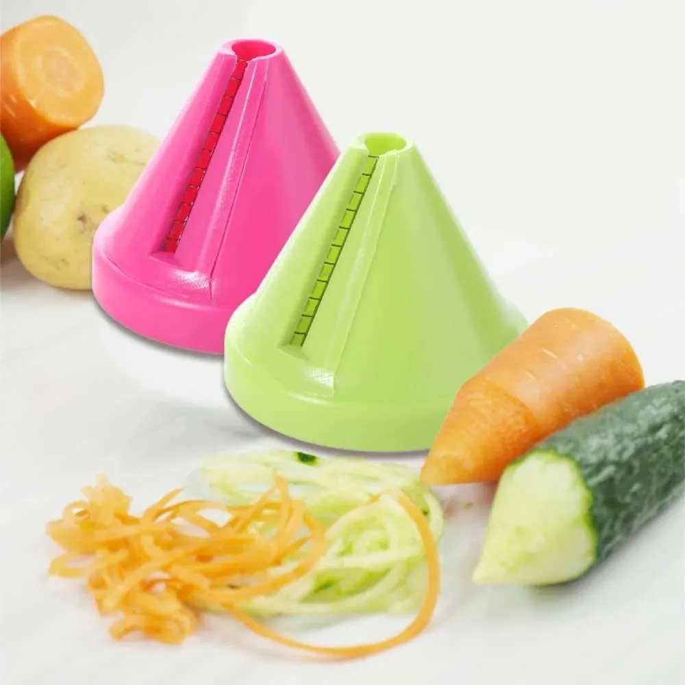 Aksesori Dapur Pencincang Lingkaran Kon Pencincang Kalis Karat Pencincang Rotary Antikarat Penghiris Sayur Plastik Kentang