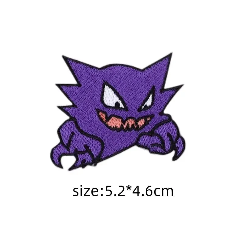 Cloth Patch Pikachu Clothes Stickers Sew on Embroidery Patches Applique Iron on Clothing Cartoon DIY Garment Decor