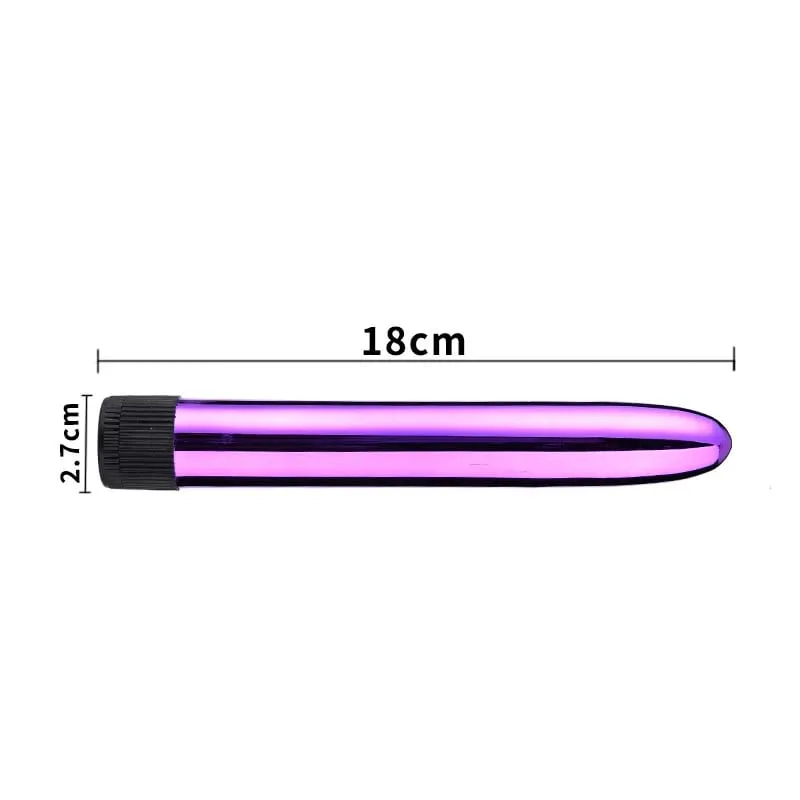 6-Color Metal Body Vibrator AA Battery Powered 18cm Relaxation Massage Bullet Seducer clitoral stimulation Sex toys for Women