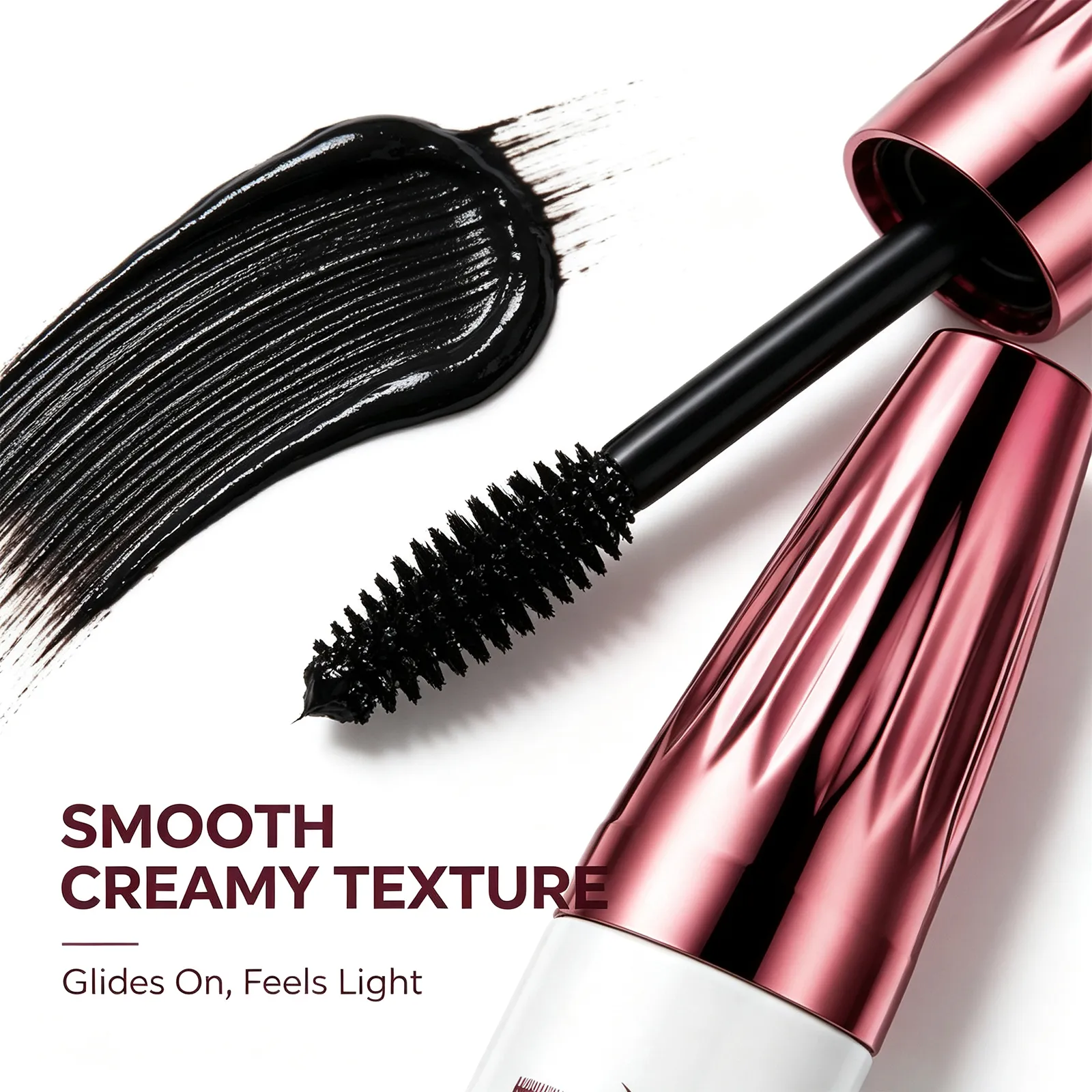 7D Volumizing Mascara Waterproof Natural Soft Smooth Lightweight Long Lasting Smudge-Proof Eye Makeup Black