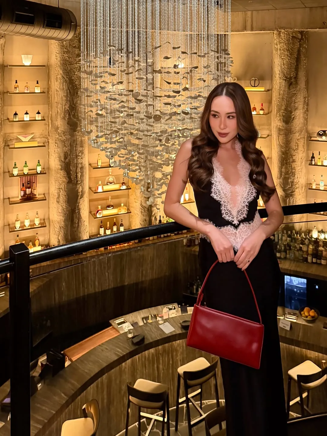 Preto renda retalhos halter pescoço maxi vestidos com decote em v sem mangas sem costas cintura alta vestido longo 2026 elegante festa clube outfits