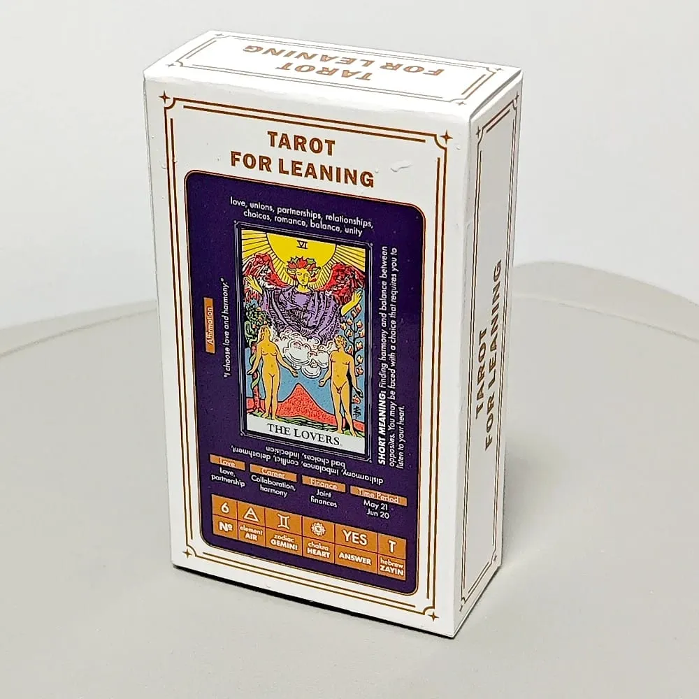 Tarô para aprendizagem - Cartas de tarô com significados - Baralho de tarô para iniciantes 10,3 * 6 cm 78 cartas