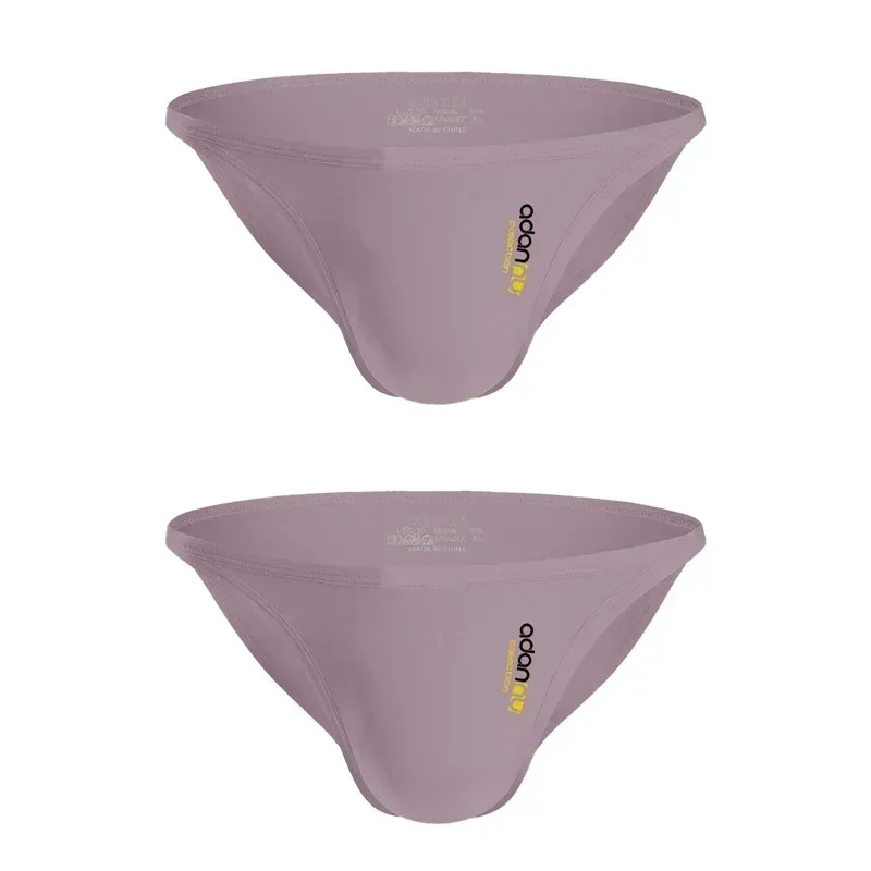 Cuecas modais masculinas de cintura baixa, sexy, cor sólida, simples, triângulo, roupa íntima, esportes, respirável, confortável, calcinha masculina