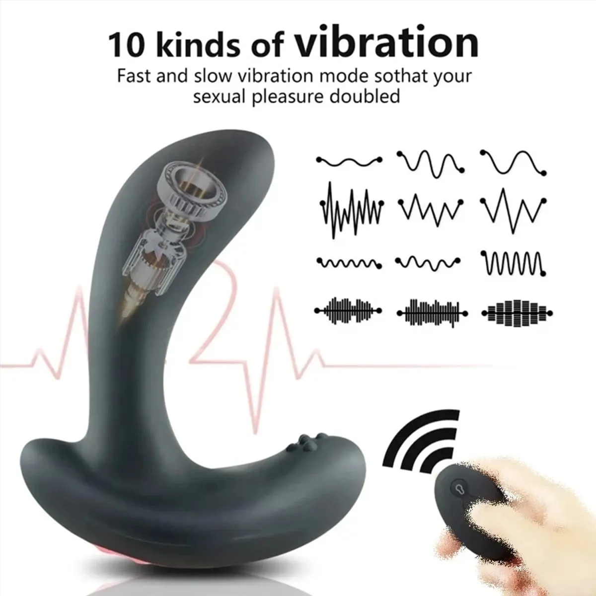 Controle remoto sem fio masculino massagem de próstata vibrador inflável plug anal expansão vibratória brinquedos sexuais anal para homens mulher