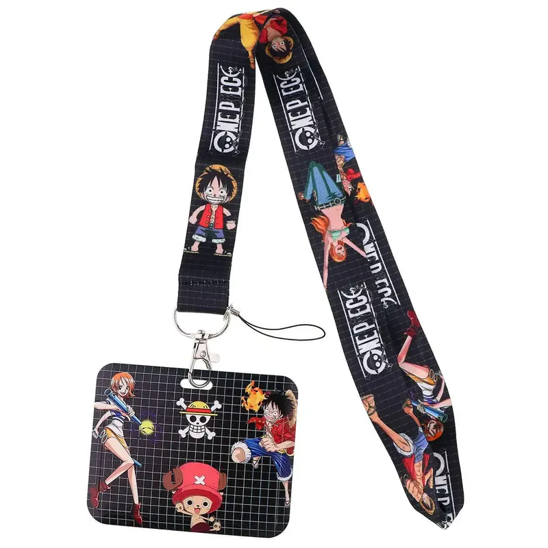 Titular credencial chaveiros pescoço cordão para cartão de passagem titular do cartão de crédito cosplay anime acessórios