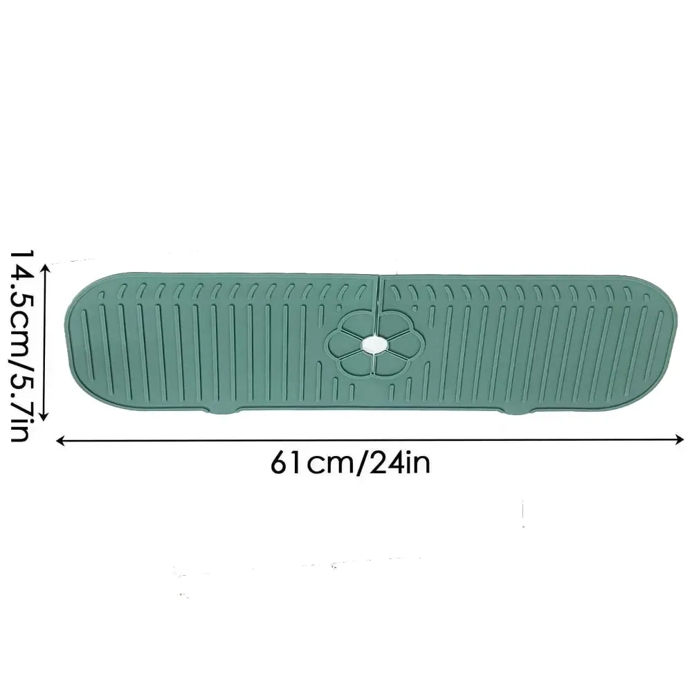 Torneira da cozinha respingo almofada de silicone torneira da pia respingo guarda esteira esponja dreno almofada bancada protetor para cozinha banho gadgets — image 10