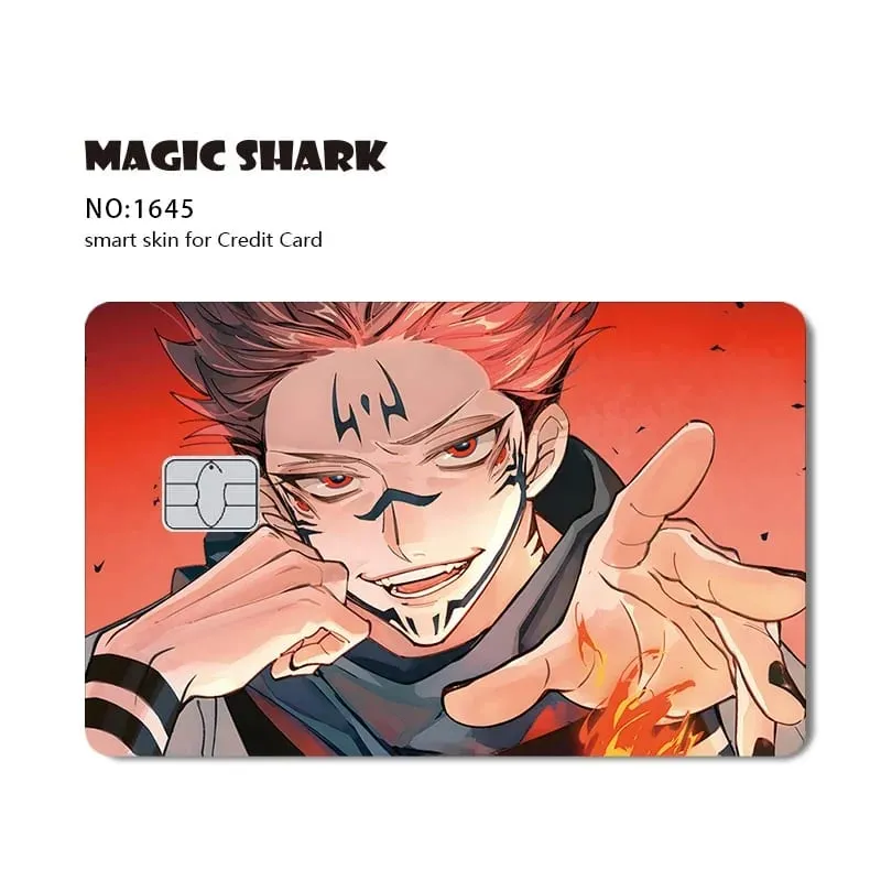 2026 New Magic Shark Anime Money Charge 404 Error ID Game Machine Film Skin Sticker for Debit Bank Credit Card