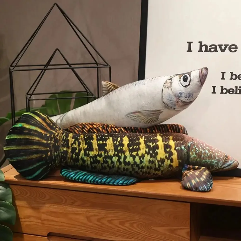 Almofada do sofá poleiro simulação peixe travesseiro recheado garoupa dos desenhos animados peixe macio pp algodão peixe anime travesseiro presentes