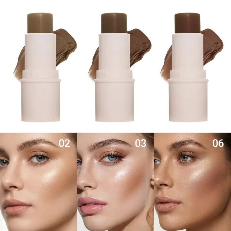 3 Color Full Coverage Concealer For Spot Acne Print Repair Dark Circles Contour Shading Cream Palette Face Base Korean Makeup — image 7