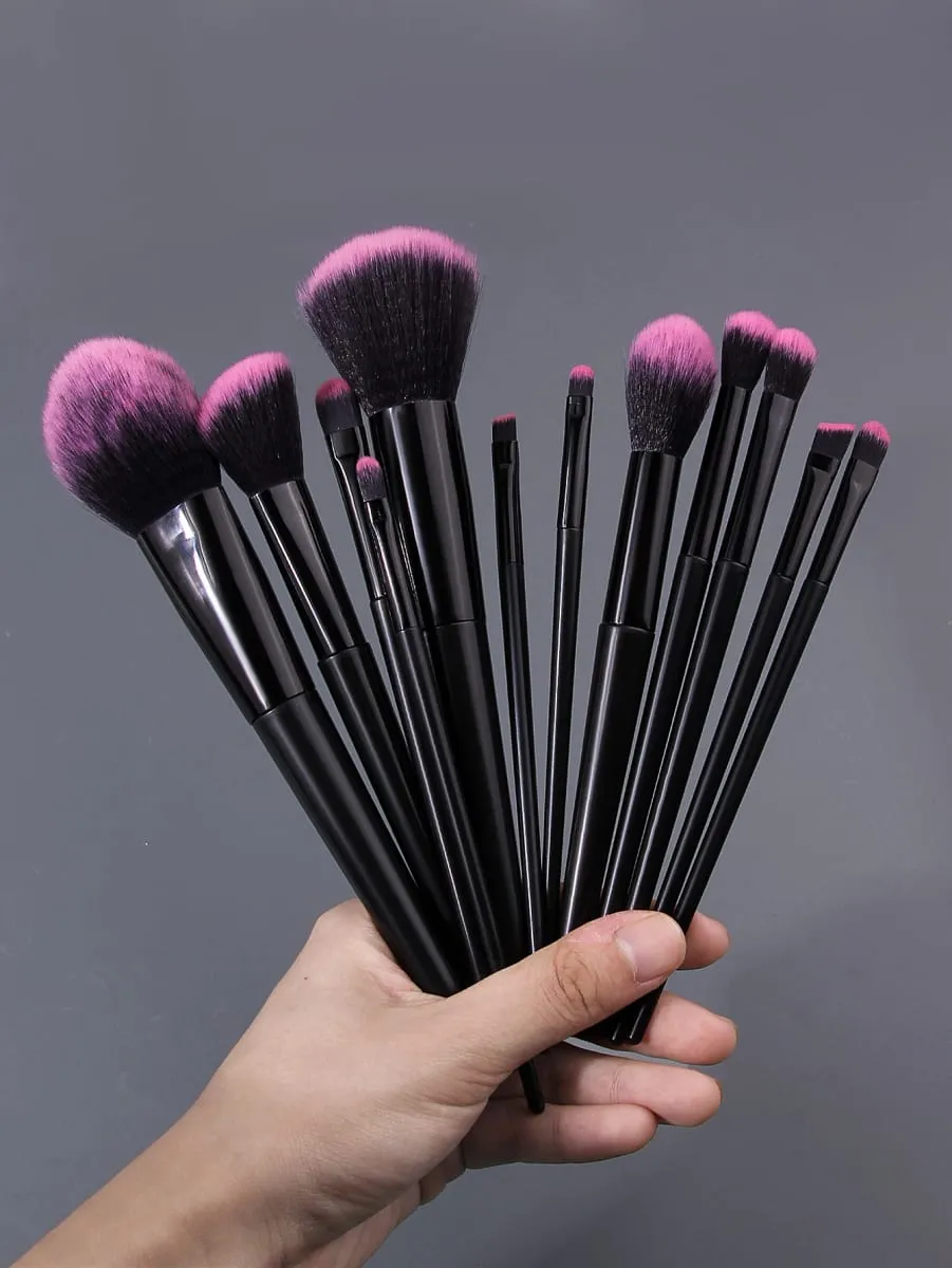 Conjunto de pincéis de maquiagem profissional, 16 peças, pincéis cosméticos macios e fofos para base, pó, sombra e ferramentas de beleza de mistura
