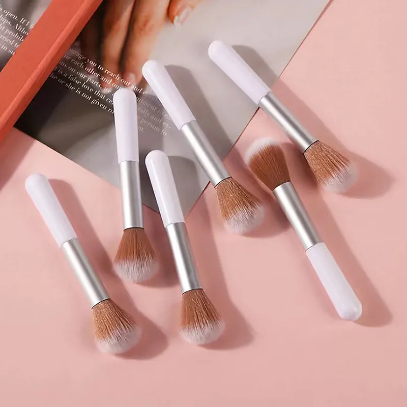 1 pçs alça redonda pincéis de maquiagem multifuncional menina profissional pó fundação blush escova acessórios cosméticos