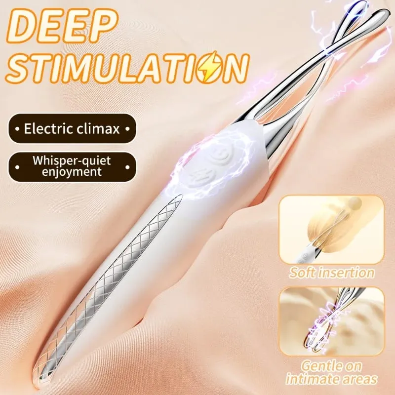 E-stim vibrador 10 eletro choque estimulação elétrica 10 vibrações poderosas brinquedo sexual g-ponto feminino prazer erótico presente menina