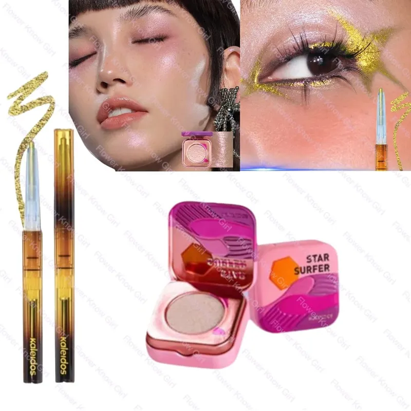 Kaleidos Camaleão Conjunto de Maquiagem para os Olhos Rosto Gel Delineador Lápis Camaleão Sombra Marcador Cromo Glitter Diamante em Pó — image 18