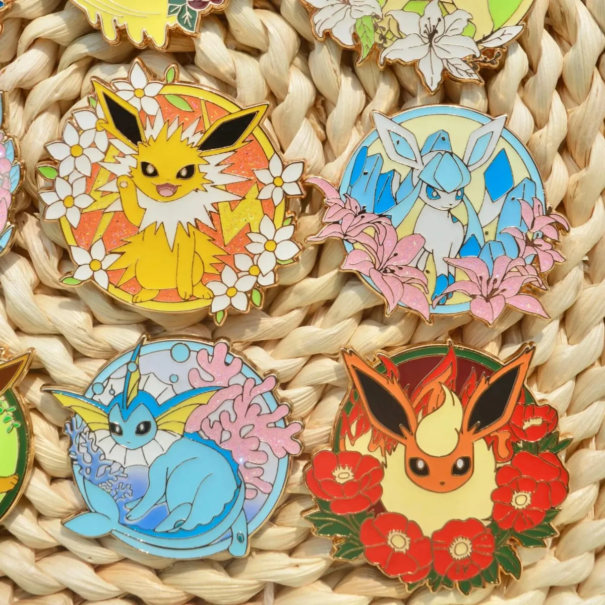 Pokemon Eeveelution Eevee Enamel Pins for Clothes Badges on Backpack Lapel Pin Decoration Anime Jewelry Accessories Gifts