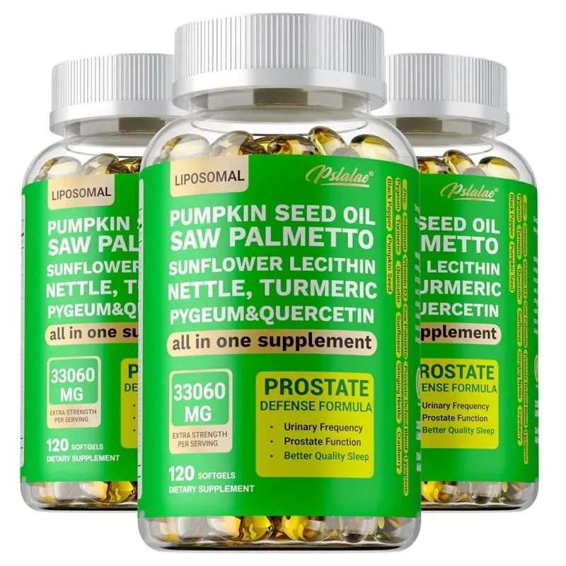 Prostate Support for Adult Men - Reduce Toilet Trips Improve Sleep Bladder Control Relieve Hair Loss Promote Hair Growth