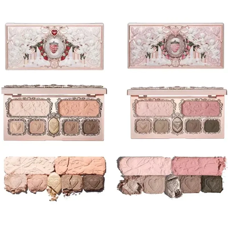Flor saber morango cupido coleção kit de maquiagem completa profissional rosto paleta blush sombra lábio creme sólido perfume conjuntos