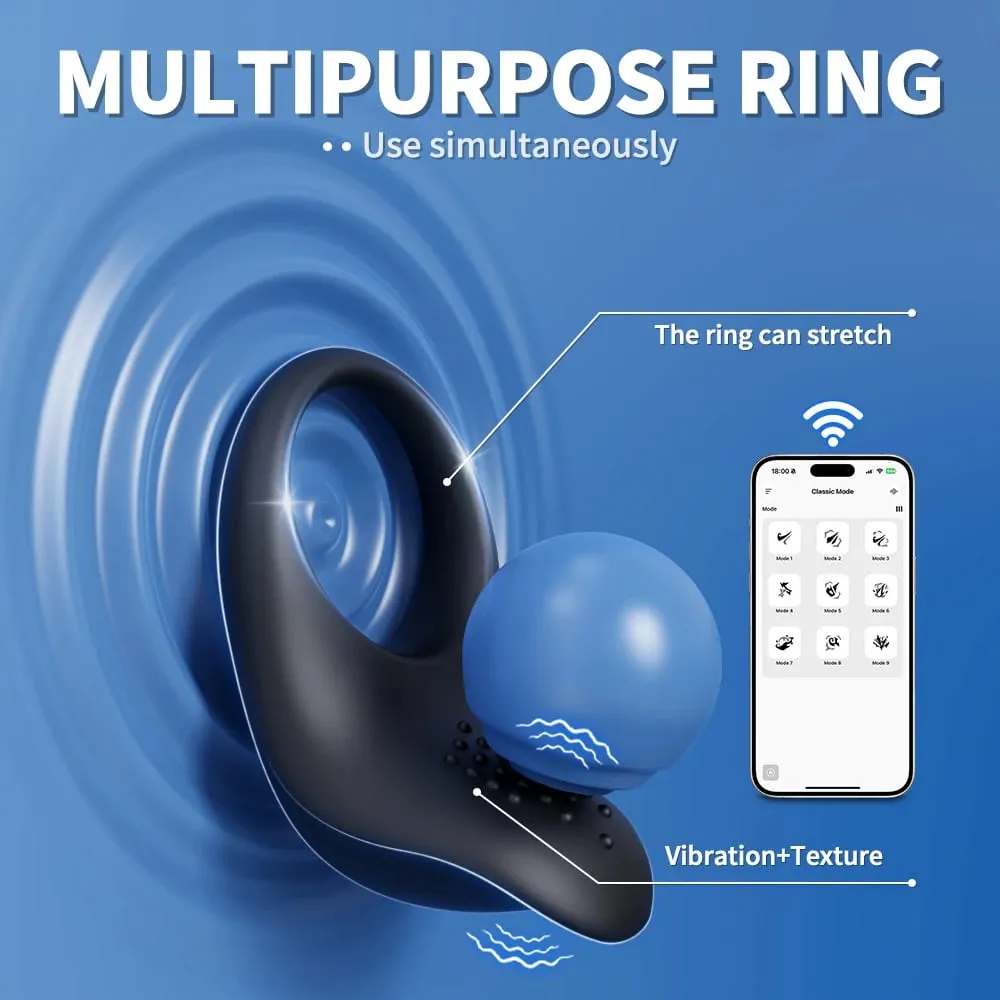 Anel peniano vibratório com controle por aplicativo, anel peniano para homens, ponto g, clitóris, estimulador de clitóris, atraso na ejaculação, brinquedo sexual para produtos adultos